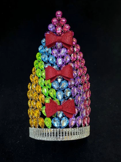 Corona alta del desfile de la reina de las muchachas de la tiara de Miss Mundo